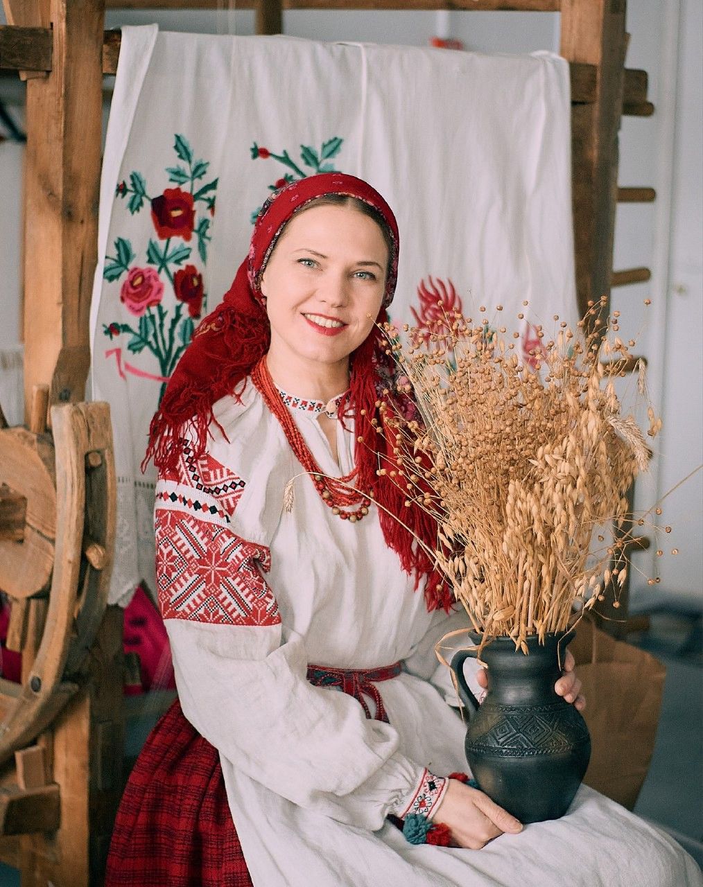 Women in Slavic costumes in Kinshasa